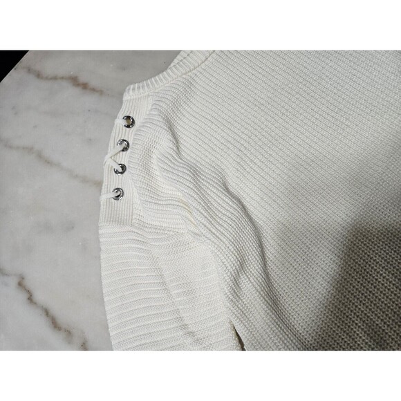 Calvin Klein Sweater Criss Cross Shoulders Women's Size M - Picture 3 of 9